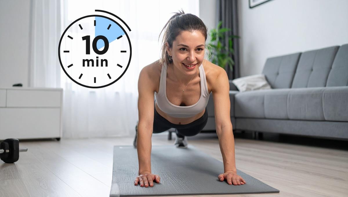 Puedes estar en forma con esta rutina de ejercicios de 10 minutos al día